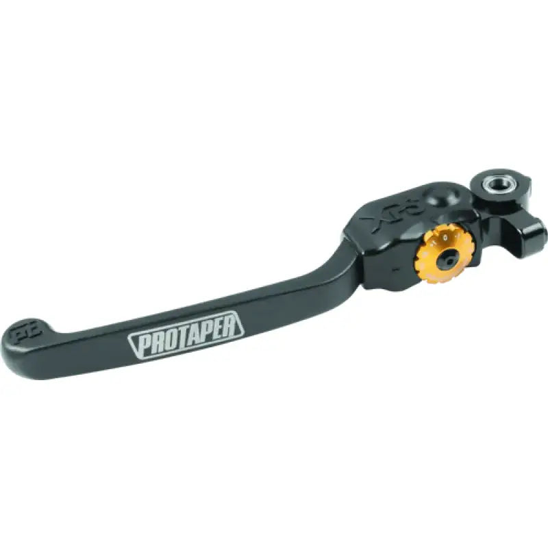 Black motorcycle clutch lever with gold adjustment dial for KTM Husqvarna ProTaper aluminum shifter