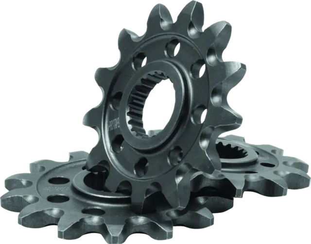 Stacked metal gears for smooth gear transitions on Honda CRF250R front sprocket