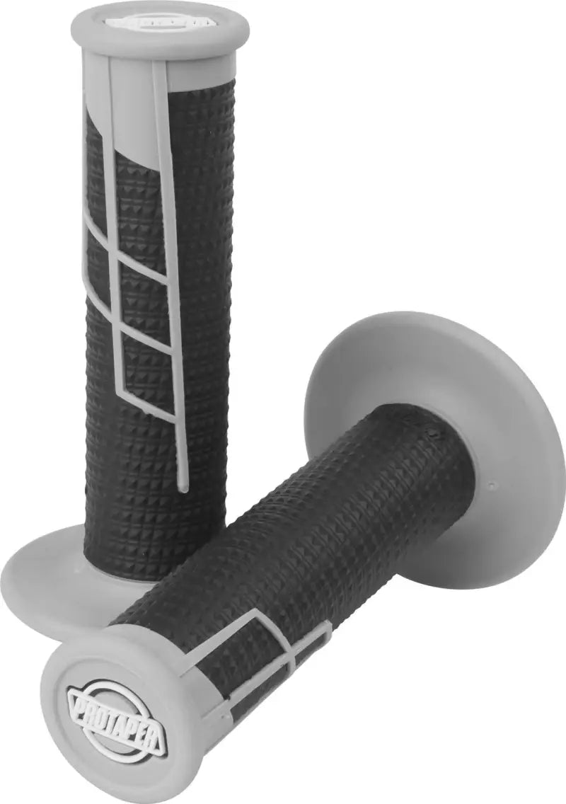 Gray black waffle grip on ProTaper Clamp-On 1/2 motorcycle handlebar grips