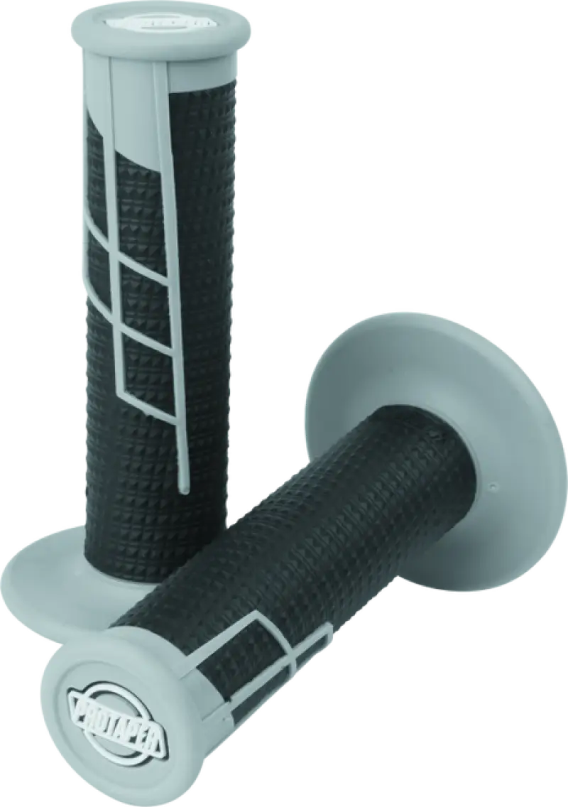 Gray black ProTaper Clamp-On 1/2 Waffle Grip for motorcycle handlebar control