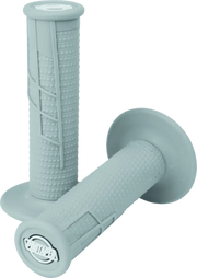 Gray textured waffle grip on ProTaper Clamp-On 1/2 handlebar for motorcycle riding