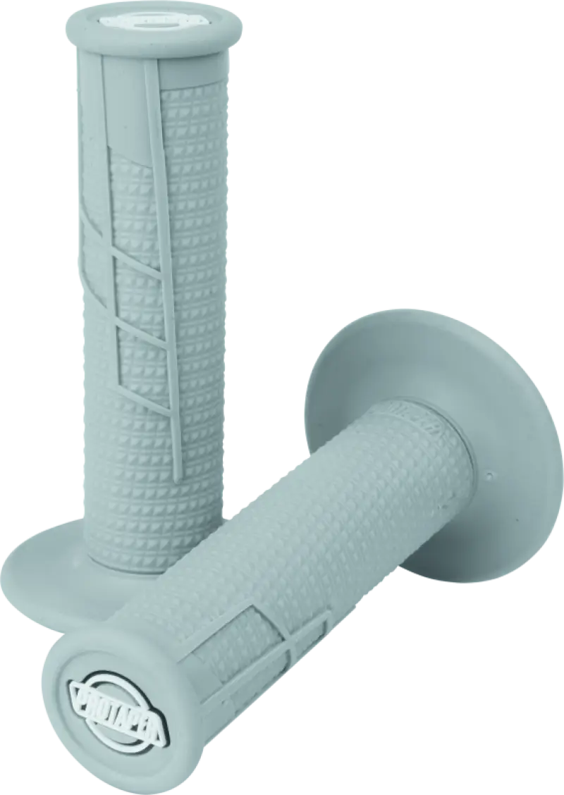 Gray textured waffle grip on ProTaper Clamp-On 1/2 handlebar for motorcycle riding