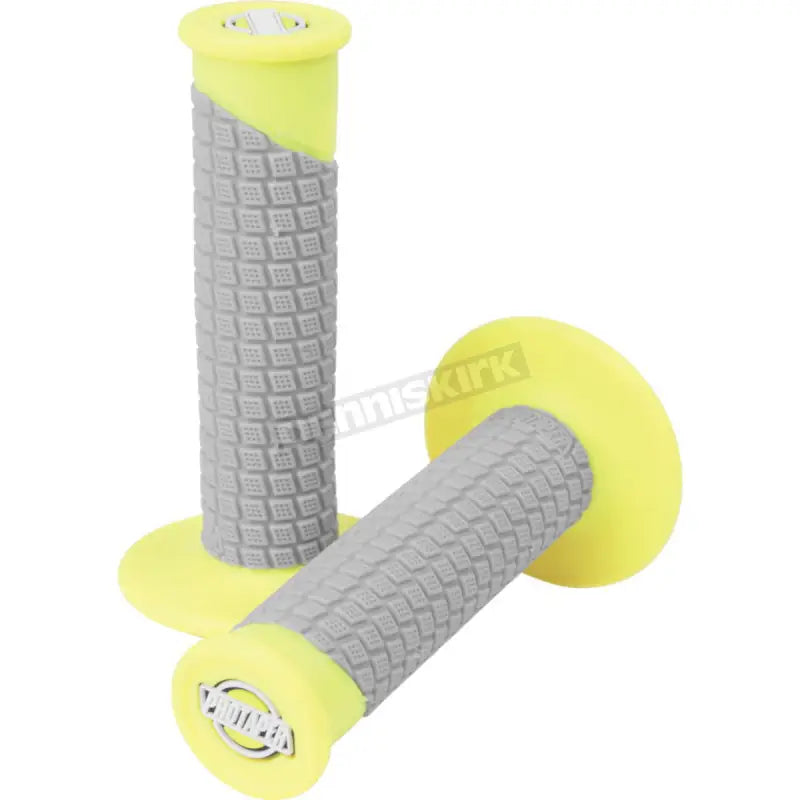 ProTaper Clamp-On Pillow Top Grips with Neon Yellow Gray textured handlebar grips