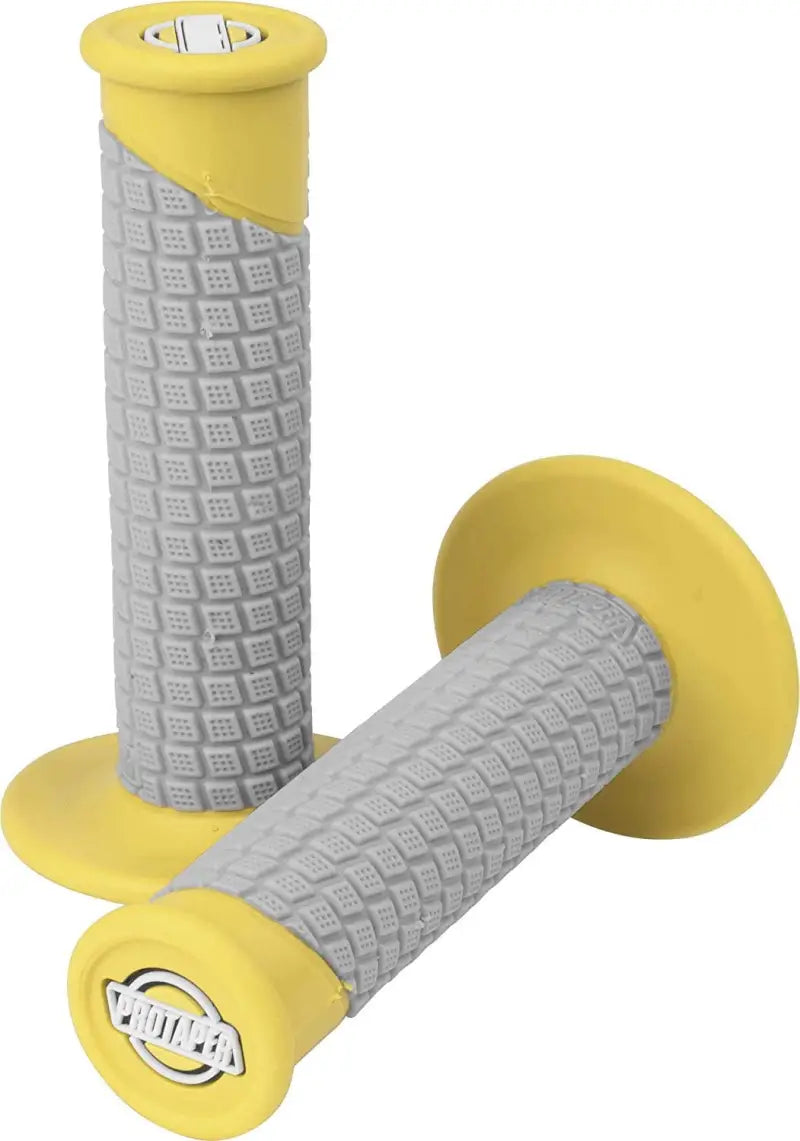 Yellow and gray textured ProTaper Clamp-On Pillow Top Grips for comfort and style