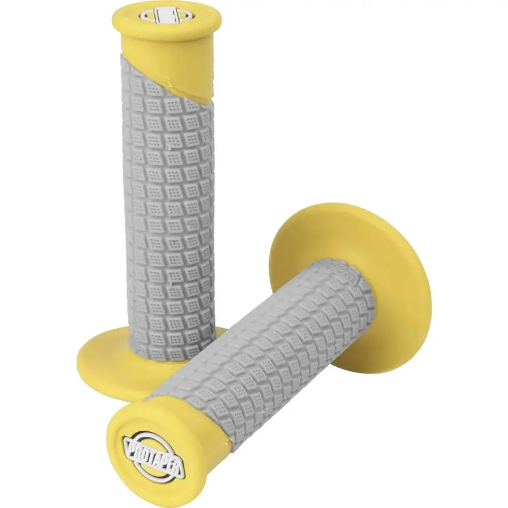 Yellow and gray textured ProTaper Clamp-On Pillow Top Grips for comfort and style