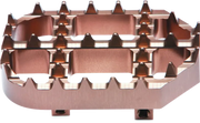 Copper-colored metal protaper footpeg cleat for durable protaper footpeg cleat kit upgrade