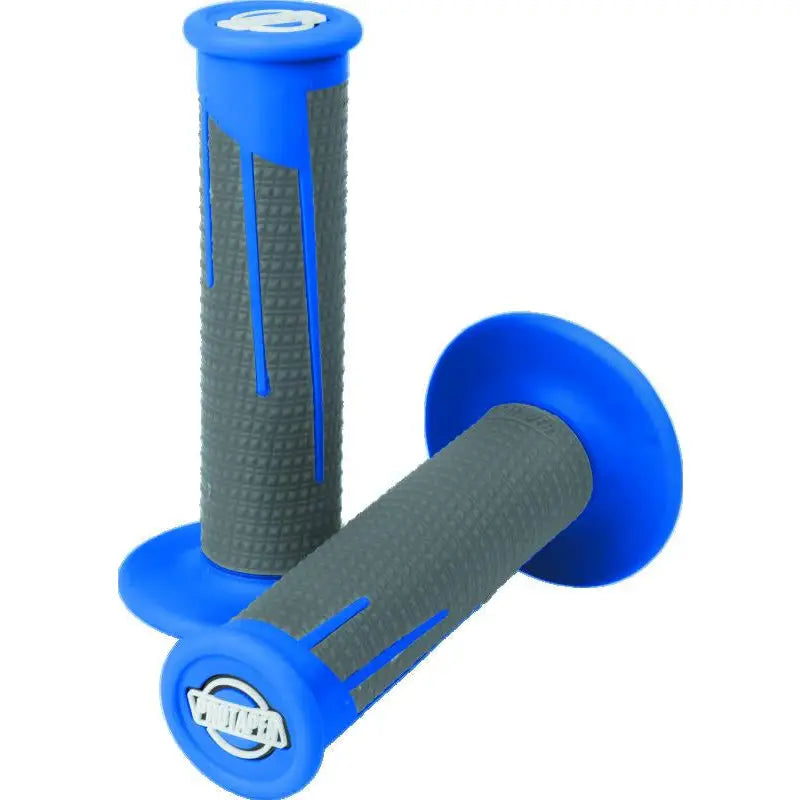 ProTaper 021688 ProTaper Full Diamond Clamp-On Grips - Blue/Dark Gray - 021688
