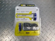 ProTaper full diamond clamp-on grips with handlebar pad kit in blue and dark gray