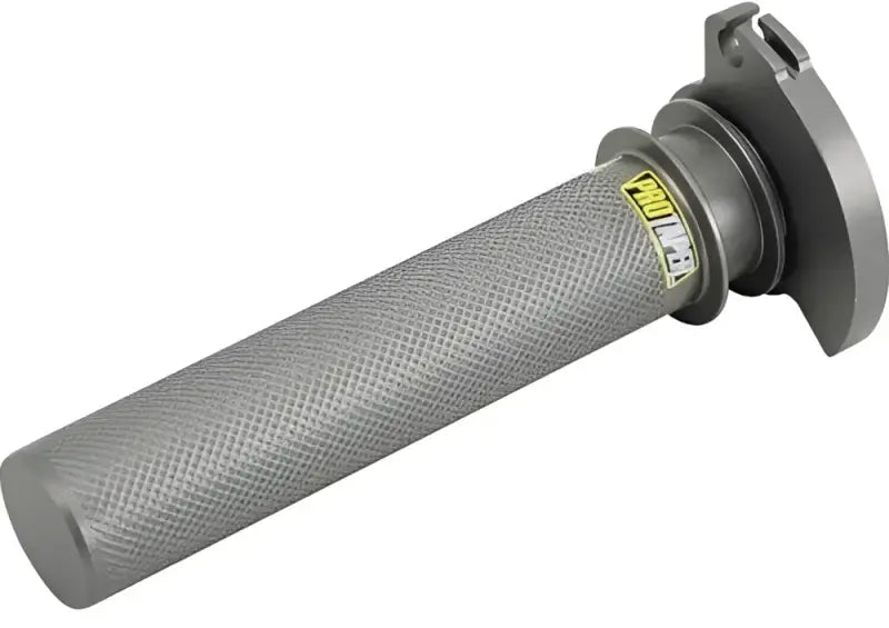 Gray knurled Honda CR85 aluminum throttle tube for easy grip and smooth throttle control