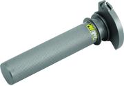 Gray motorcycle throttle grip on ProTaper Honda CR85 aluminum throttle tube