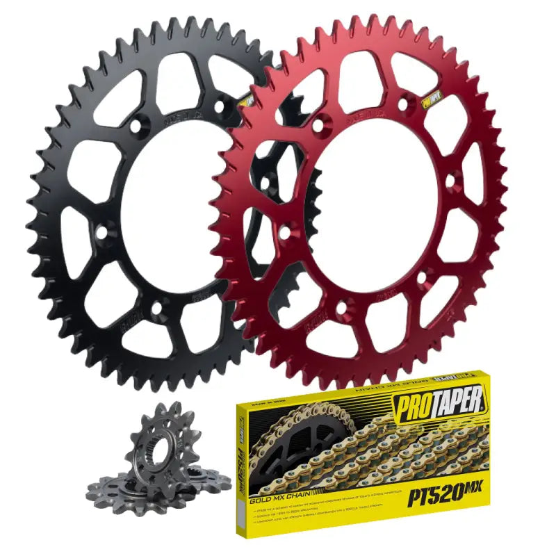 ProTaper Honda front sprocket with motorcycle chain and sprockets for hassle-free upgrade