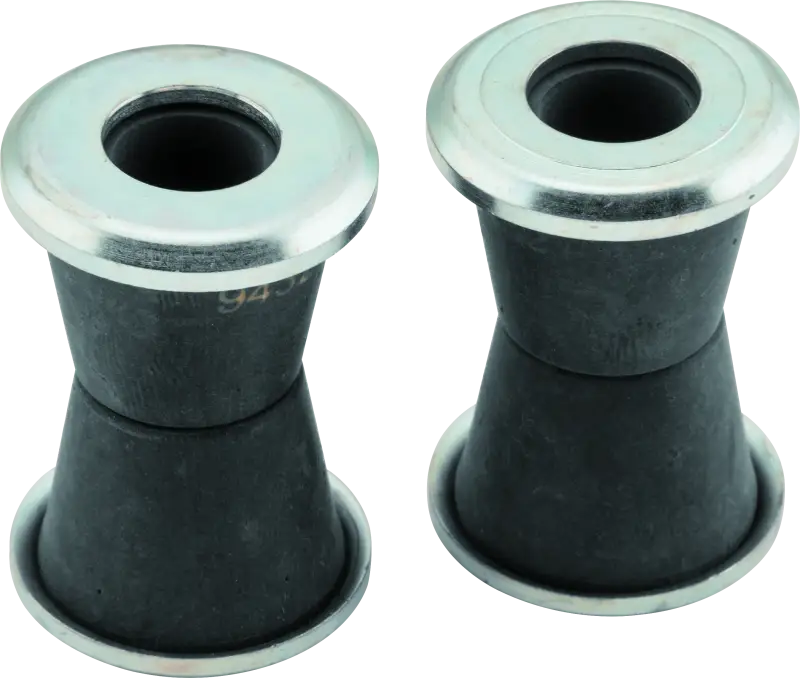 Black rubber bushings with metal caps for ProTaper Honda handlebar mount cones