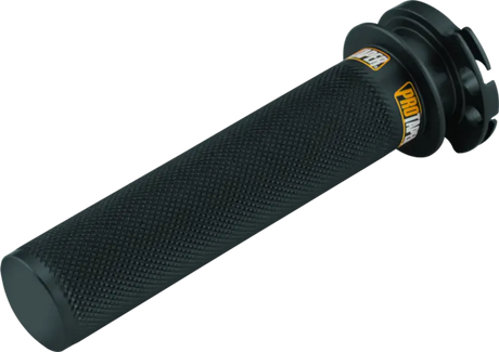 Black motorcycle handlebar grip on KTM 4-stroke models with aluminum throttle tube