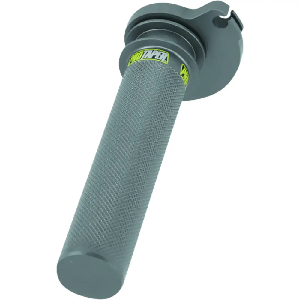 Gray motorcycle grip on ProTaper KTM/Husqvarna aluminum throttle tube for KTM Husqvarna