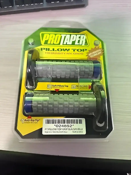 ProTaper Pillow Top Tridensity MX Grips in black gray blue for bikes and motocross fun