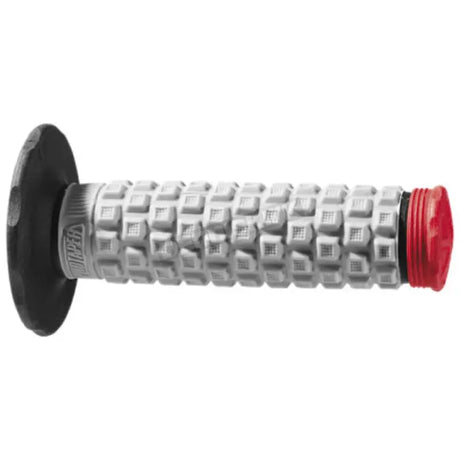 Gray and red ProTaper Pillow Top Grips with waffle pattern for black gray bikes