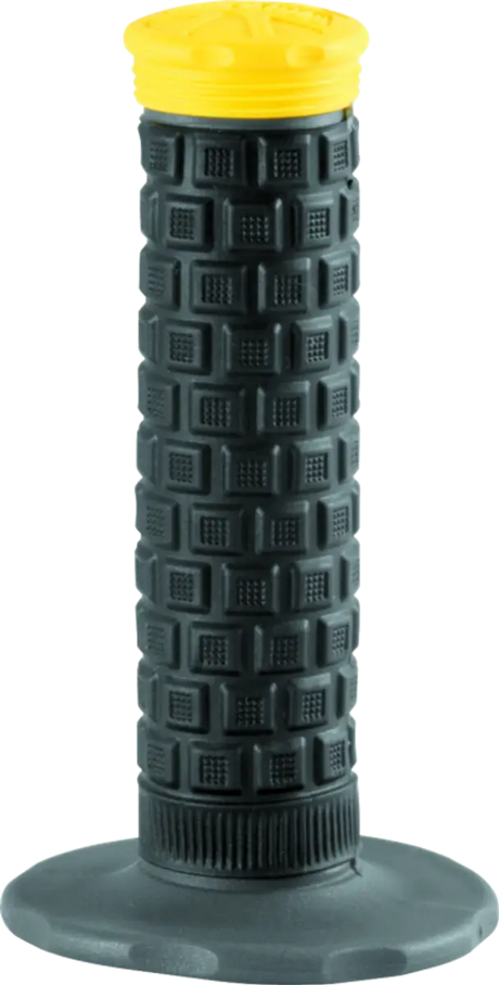 Black and yellow textured handlebar grip from ProTaper Pillow Lite Grips Gray/Black/Yel