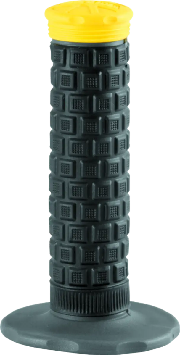Black and yellow textured handlebar grip from ProTaper Pillow Lite Grips Gray/Black/Yel