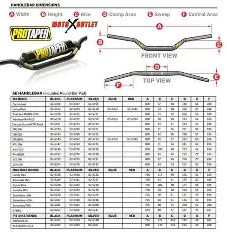 ProTaper SE KX Low Handlebar - Silver - 025225 - Controls