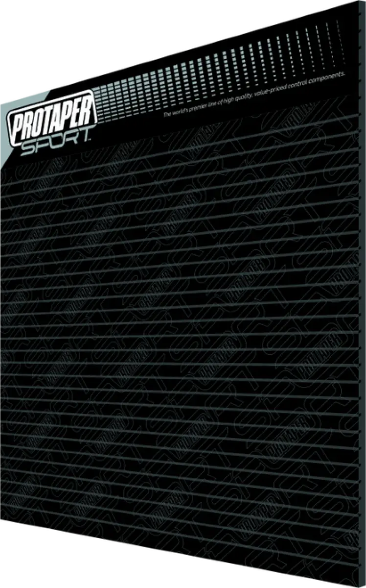 Black and gray striped background on ProTaper Sport Wall Kit for a sleek look