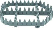 Gray plastic square rack with triangular teeth for ProTaper SS Standard Cleat Kit