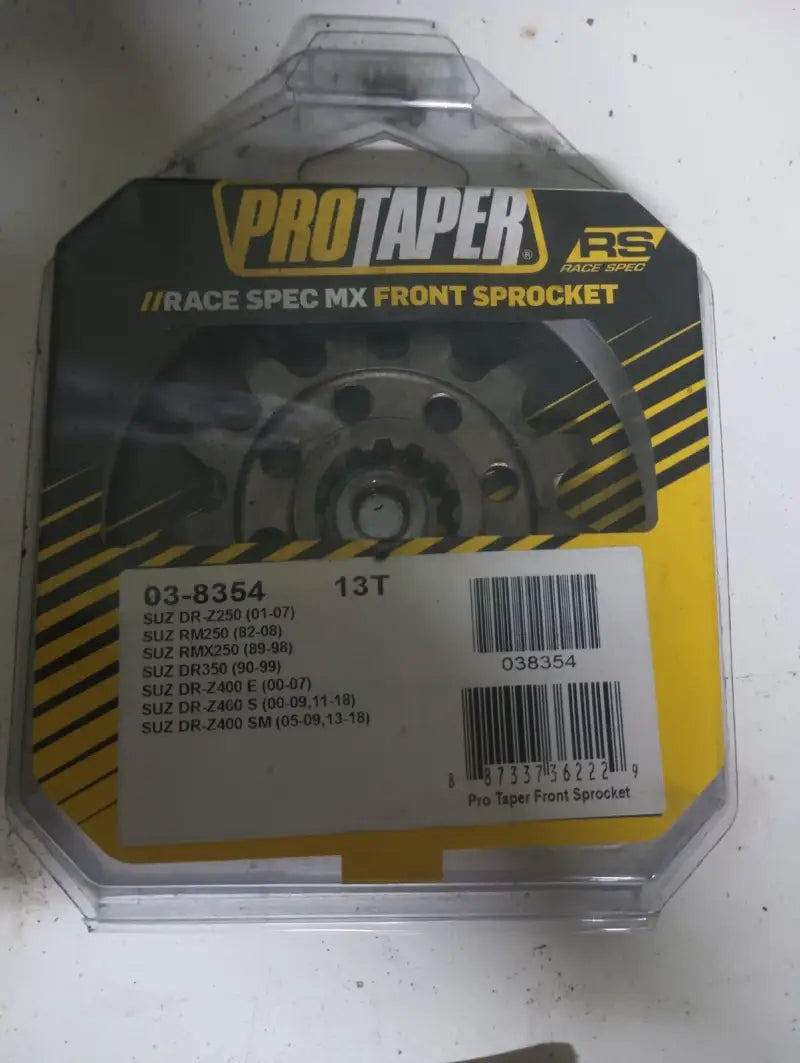 Pro Taper Suzuki front sprocket in packaging boosts your motorcycle’s performance on Suzuki models
