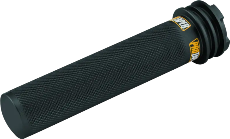 Black textured motorcycle grip for ProTaper Suzuki Kawasaki 2-Stroke aluminum throttle tube
