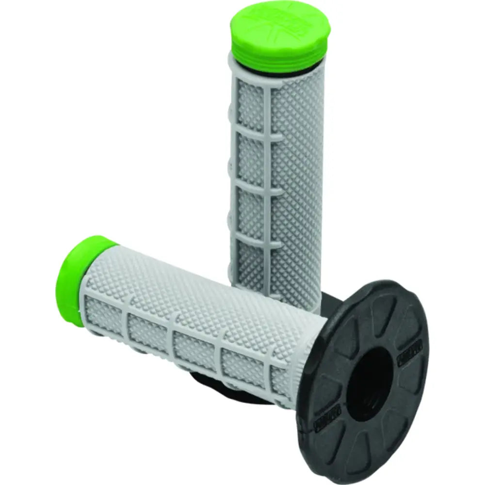 Gray and green ProTaper Tri Density MX 1/2 Waffle Grips for better grip and control