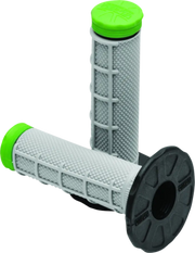 Gray and green ProTaper Tri Density MX 1/2 Waffle Grips for better grip and control
