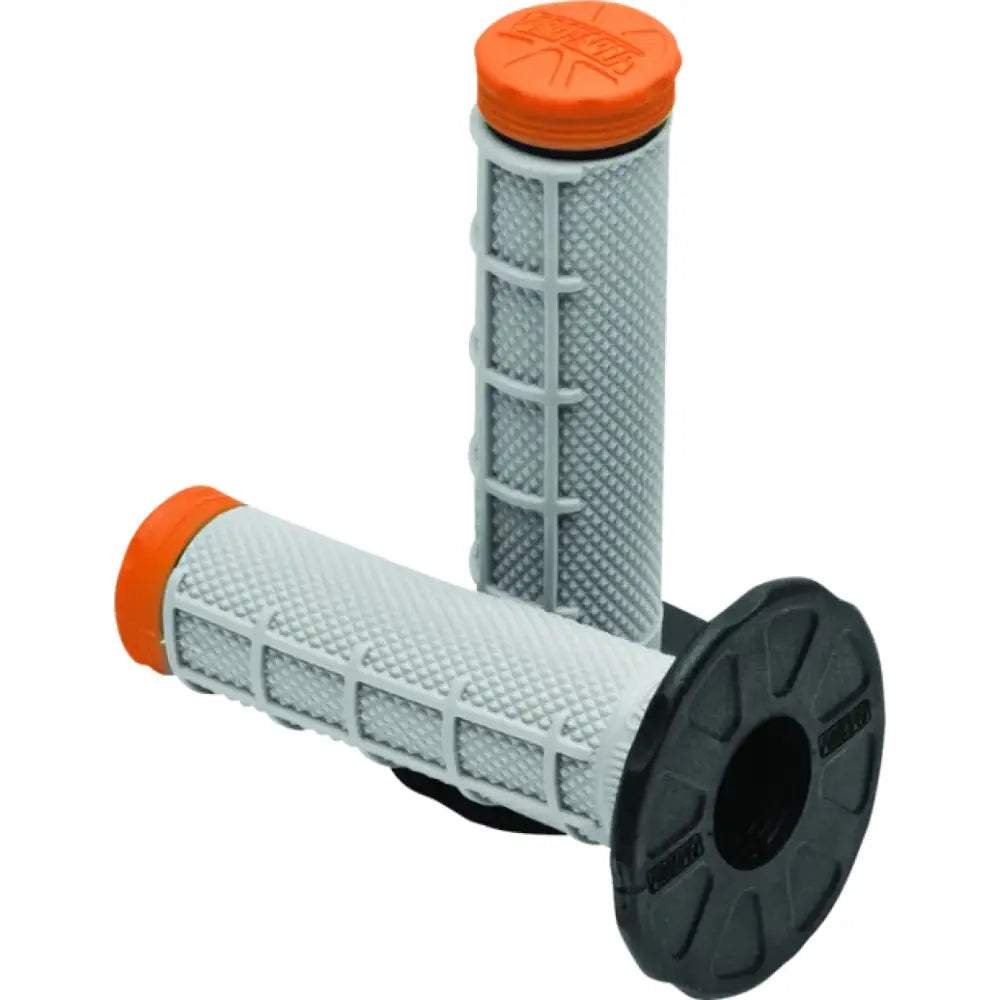 Gray and orange ProTaper Tri Density MX 1/2 Waffle Grips for ultimate handlebar control