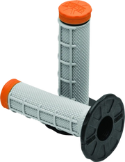 Gray and orange ProTaper Tri Density MX 1/2 Waffle Grips for better grip and control