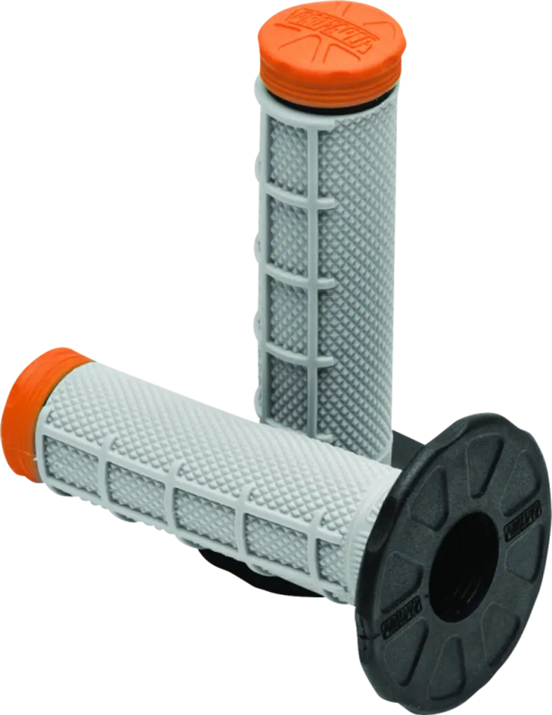 Gray and orange ProTaper Tri Density MX 1/2 Waffle Grips for better grip and control