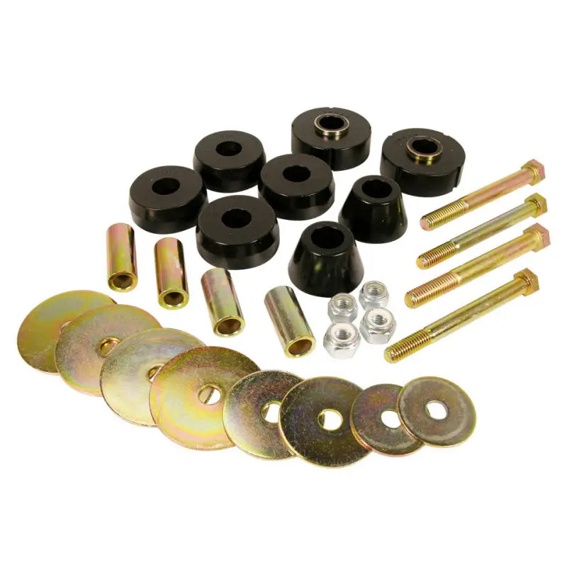 Prothane 7-118-BL Prothane 63-66 Chevy C10 1/2Ton 2wd PU Body Mount - Black