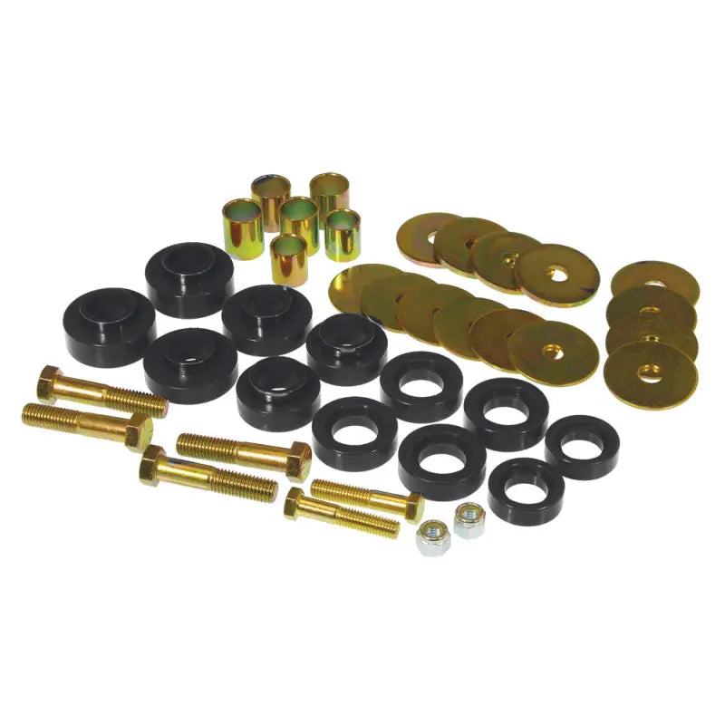 Prothane 7-139-BL Prothane 67-81 Chevy Camaro Body Mount Kit w/ Hardware - Black