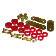 Prothane 7-139 Prothane 67-81 Chevy Camaro Body Mount Kit w/ Hardware - Red