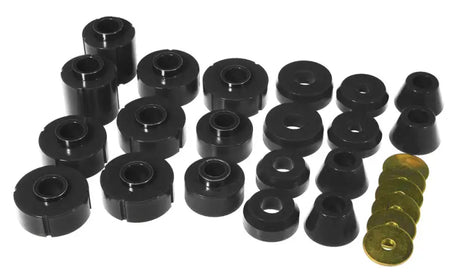 Prothane 73-77 Chevy K10 Blazer Body Mount Kit - Black - 7-106-BL