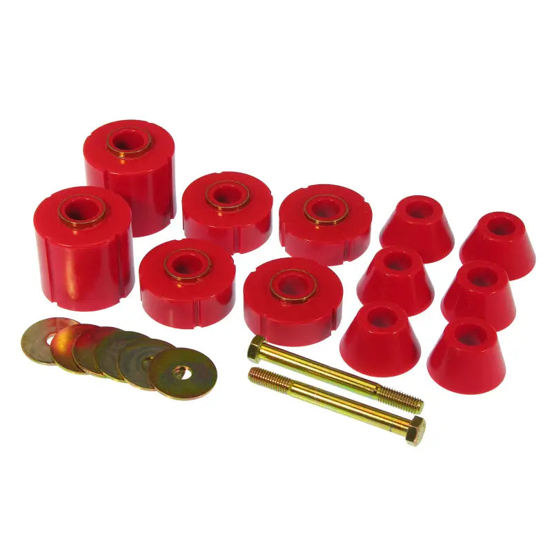 Prothane 7-104 Prothane 73-80 GM Body Mount 12 Bushing Kit - Red