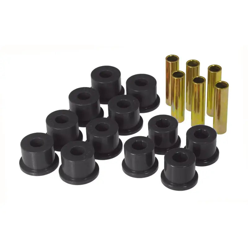 Prothane 7-1054-BL Prothane GM Rear Spring & Shackle Bushings (w/ 1.5in OD Frame Shackle Bush) - Black