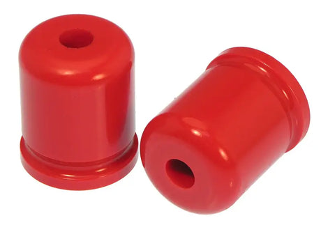 Red polyurethane bump stop bushings for Jeep Wrangler JK rear bump stop upgrade
