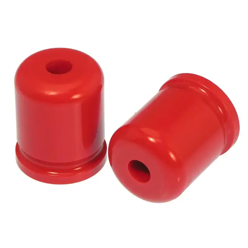 Red polyurethane bump stop bushings for Jeep Wrangler JK rear bump stop upgrade
