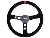 PRP Deep Dish Suede Steering Wheel- Red - Truck & Automotive