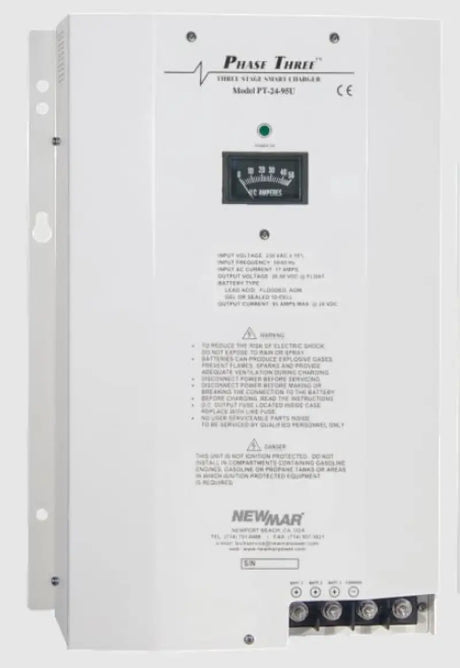 PT-24-95U Newmar Batt Chgr Phase 3 24V 95A Bank - Battery Charger
