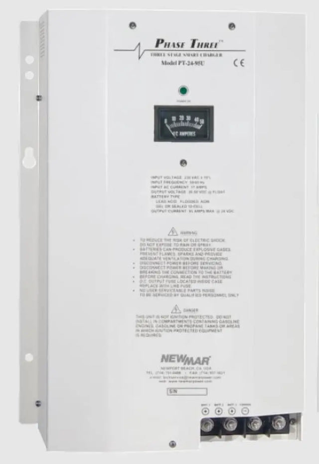 PT-24-95U Newmar Batt Chgr Phase 3 24V 95A Bank - Battery Charger