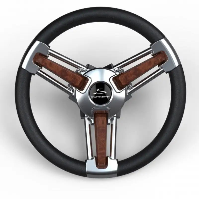 PU105111-04R Schmitt/Onga Burano Steering Wheel Black / Burl