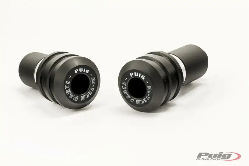 Black motorcycle frame sliders Puig 8594N vintage black sliders for extra protection