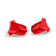 Puig Frame Slider Rubber End Caps Guards/Braces 3148R - Red Replacement R19 Pair