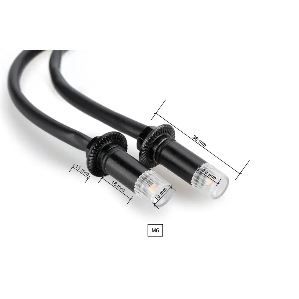 Puig Tab LED Turn Signals Illumination 21749N - Black Clear