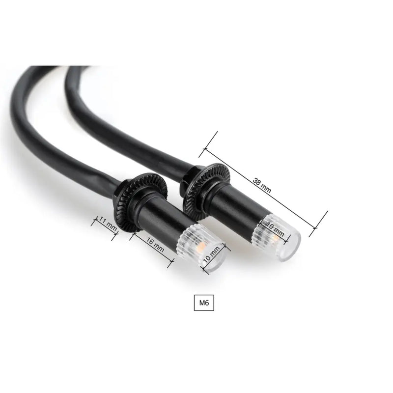 Puig Tab LED Turn Signals Illumination 21749N - Black Clear