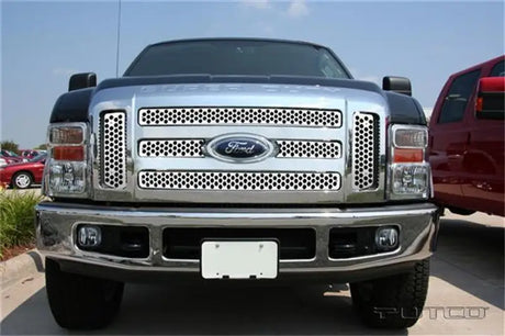 Putco 08-10 Ford SuperDuty (Will not Fit XL/FX4) Punch Stainless Steel Grilles - 84197