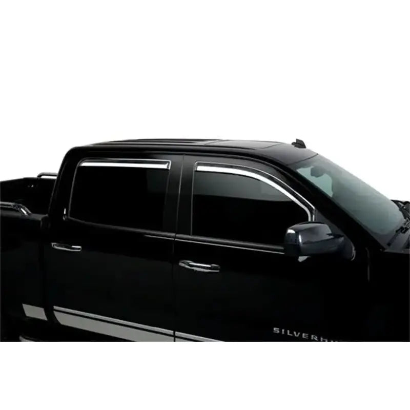 Putco 09-18 Ram 1500 - Crew Cab (Set of 4) Excl Rebel Model Element Chrome Window Visors - 480137